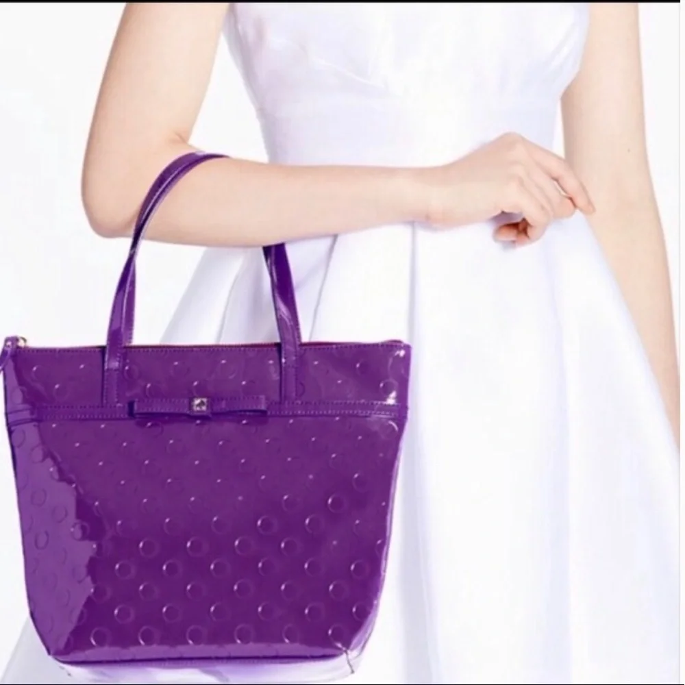 ❌SOLD❌Kate Spade Jeralyn Purple Polka Dot Bag - Picture 13 of 13